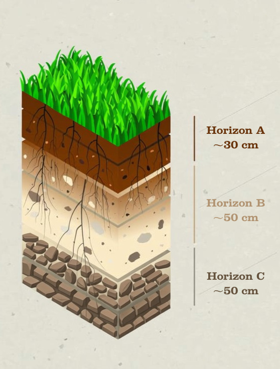 horizons de sols