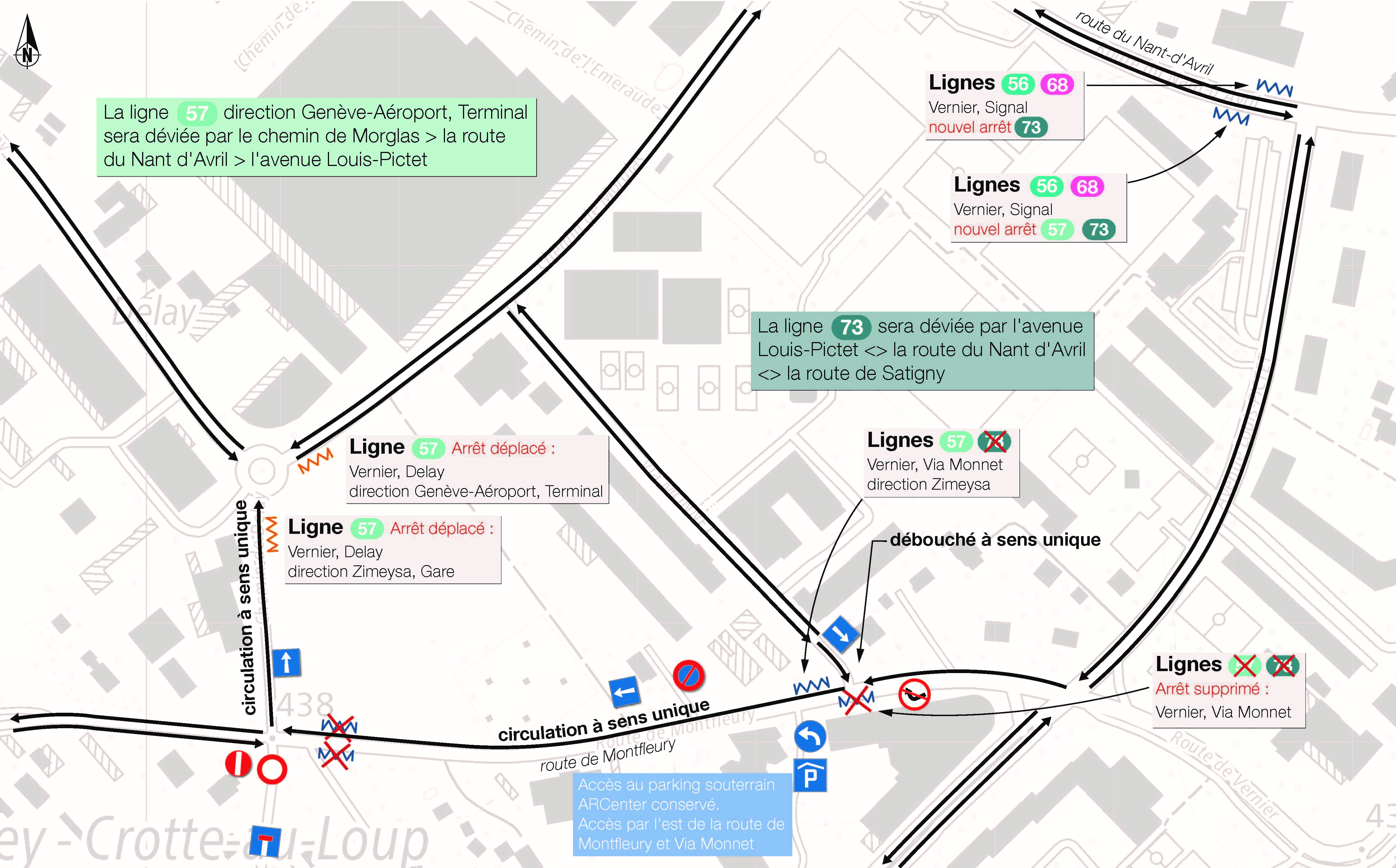 Route de Montfleury-Chemin Delay