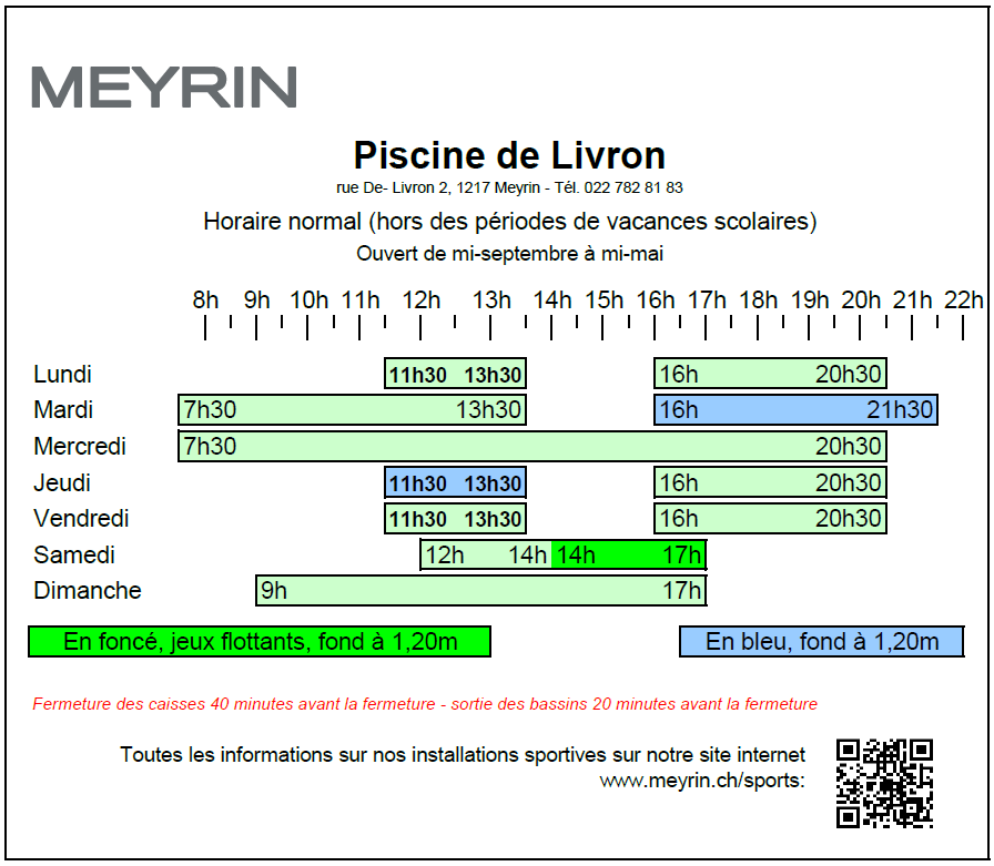 Horaires Livron