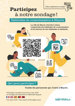 Flyer sondage consommation